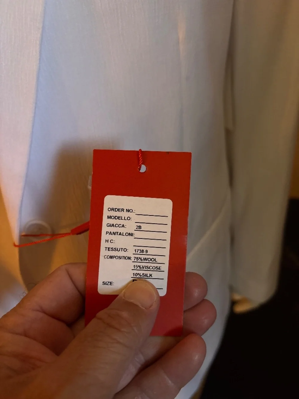 New mens size 48 Regular Mattarazi Uomo sport coat all white